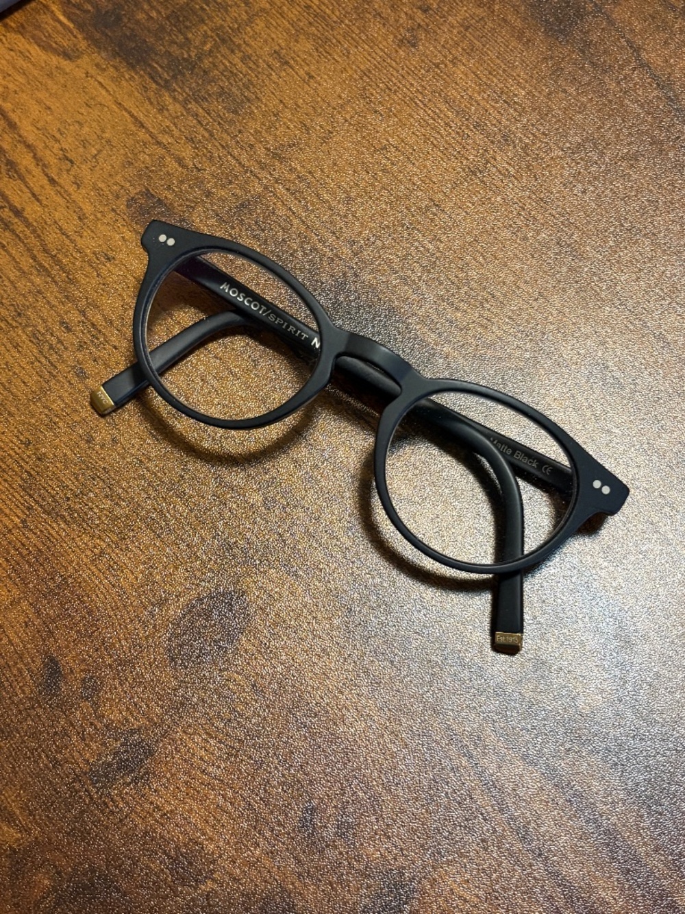 Moscot Frankie Glasses in Matte Black - 45-22-142
